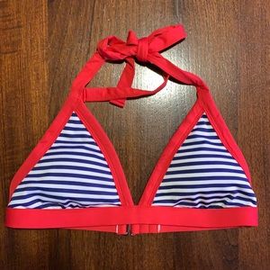Women’s bikini top. Never worn. Red, white, and blue.